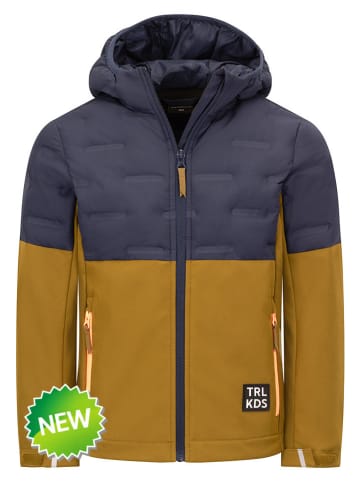 Hybride jas "Helgeland" lichtbruin/donkerblauw