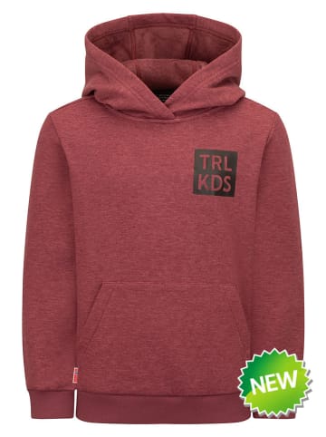 Hoodie "Rosfjord" in Rot