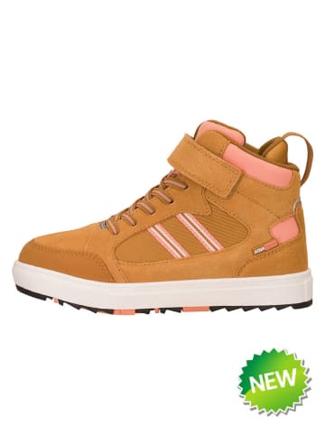 Skórzane sneakersy "Grimstad" w kolorze jasnobrązowym