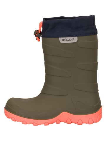 Kalosze termiczne "Torsvag" w kolorze khaki
