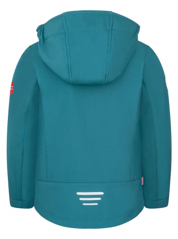 Kurtka softshellowa "Oslofjord" w kolorze turkusowym