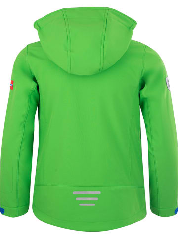 Softshelljacke "Oslofjord" in Grün/ Blau