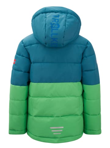 Winterjacke "Gryllefjord" in Grün/ Blau