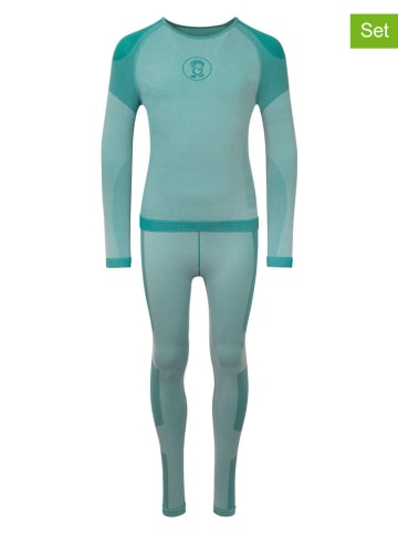 2-częściowy zestaw funkcyjny "Hemsedal Baselayer" w kolorze turkusowym