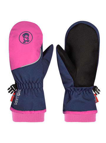 Softshell-Fäustlinge "Trolltunga" in Pink