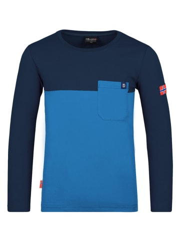 Funktionsshirt "Bergen" in Blau/ Dunkelblau