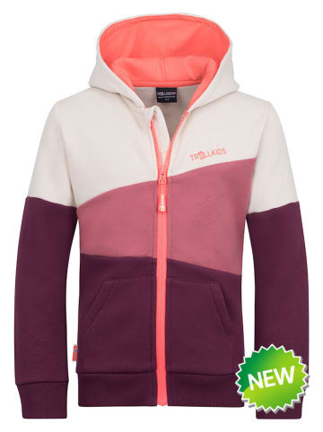 Bluza "Alesund" w kolorze fioletowo-kremowym