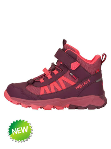 Buty trekkingowe "Tronfjell" w kolorze fioletowo-pomarańczowym