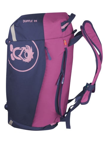 Reisetasche "Duffle Bag" in Dunkelblau/ Pink - (B)52 x (H)30 x (T)25 cm