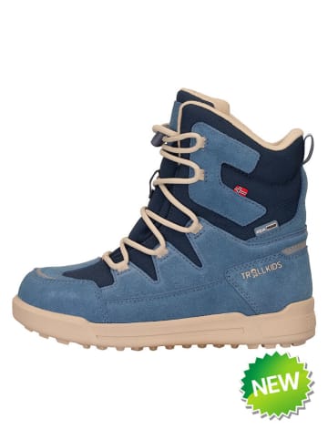Leder-Winterboots "Finnmark" in Blau