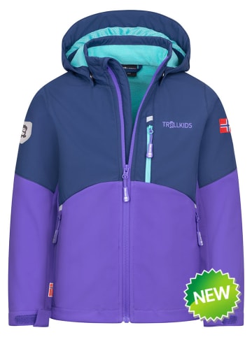 Softshelljacke "Balestrand" in Lila/ Blau