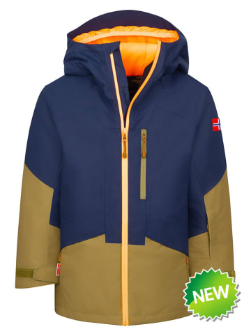 Ski-/ Snowboardjacke "Kongsberg" in Khaki/ Blau