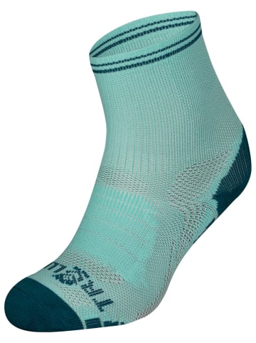 2-delige set: wandelsokken "Mid Cut Socks III" turquoise