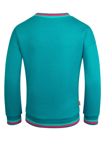 Sweatshirt "Senja" in Türkis