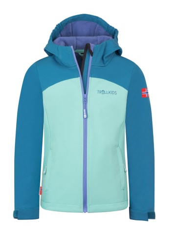 Softshelljacke "Kristiansand" in Hellblau/ Blau