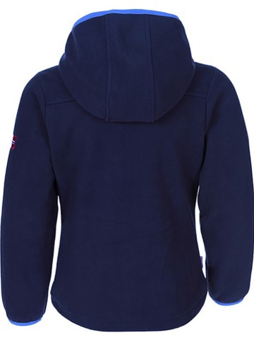 Fleece vest "Stavanger" donkerblauw/lichtblauw