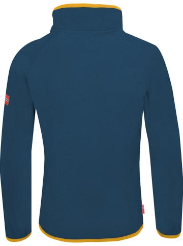 Fleece trui "Nordland" donkerblauw/oranje
