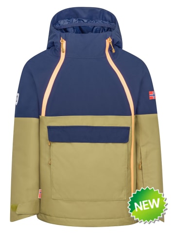 Ski-/snowboardjas "Eikedalen" kaki/donkerblauw