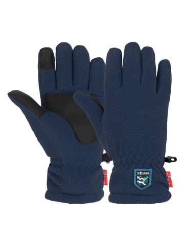 Fleece-Handschuhe "Eikedalen" in Dunkelblau