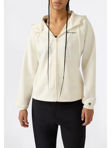 Sweatjacke in Creme