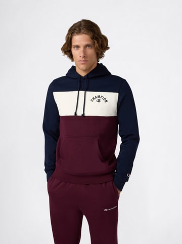 Hoodie in Dunkelblau/ Lila