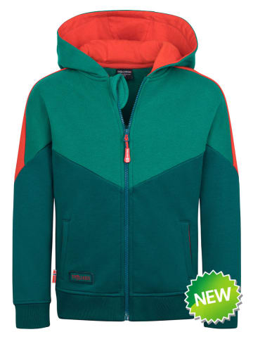 Sweatjacke "Flekkefjord" in Grün