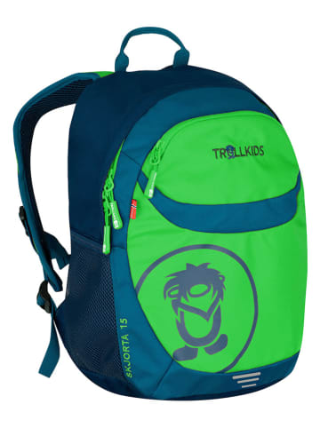 Rucksack in Grün/ Dunkelblau - 15 l