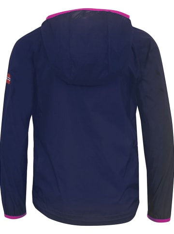 Windbreaker "Fjell" donkerblauw/roze