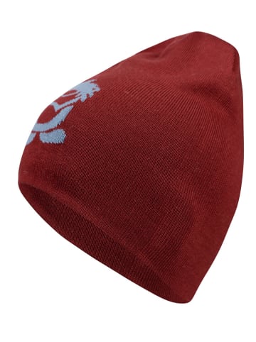 Dwustronna czapka beanie "Troll" w kolorze niebiesko-czerwonym