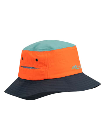 Zonnehoed "Trollfjord" blauw/oranje