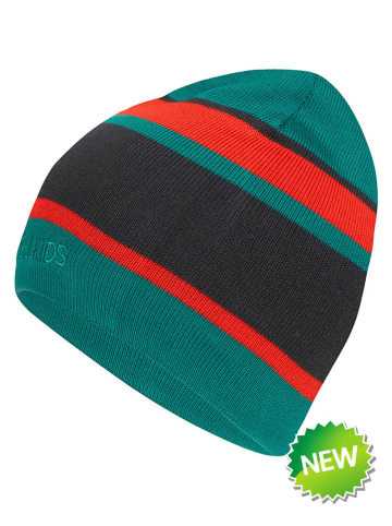Czapka beanie "Nordland" w kolorze zielono-czerwonym