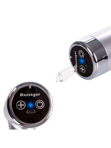 Massagepistool "SJ-8200" zilverkleurig
