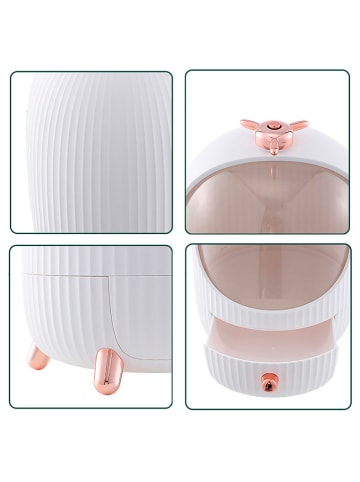 Organizer LED w kolorze białym na kosmetyki - 33,5 x 23 cm