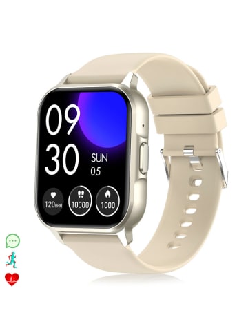 Smartwatch "ZW36" w kolorze złoto-beżowym