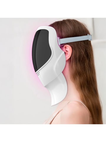 LED-Gesichtsmaske in Weiß