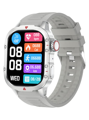 Smartwatch "B04" in Grau/ Silber