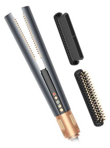 3in1-Haarglätter in Silber/ Gold