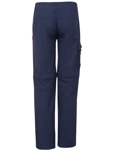 Spodnie trekkingowe Zipp-Off "Oppland" - Slim fit - w kolorze granatowym