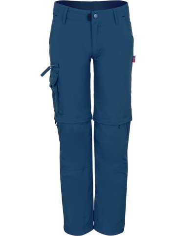 Spodnie trekkingowe Zipp-Off "Oppland" - Slim fit - w kolorze granatowym