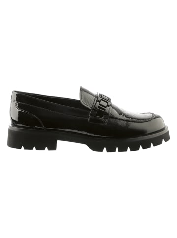 Leder-Mokassins "Matt" in Schwarz