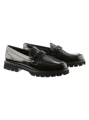 Leder-Mokassins "Matt" in Schwarz