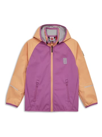 Softshelljacke in Lila/ Orange