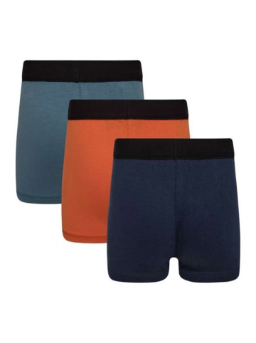 3-delige set: boxershorts donkerblauw/blauw/oranje