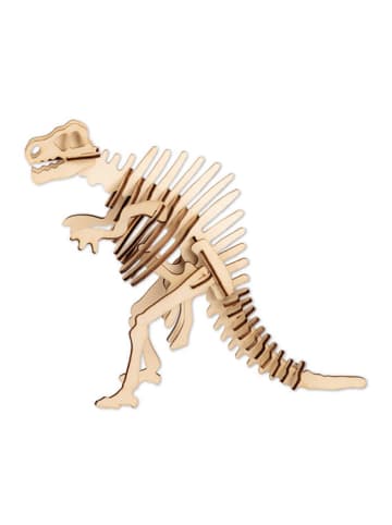 6tlg. 3D-Puzzle "Holzdinosaurier" in Natur - ab 3 Jahren