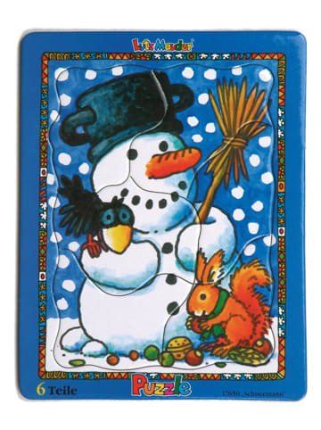 6tlg. Rahmenpuzzle "Schneemann" - ab 3 Jahren