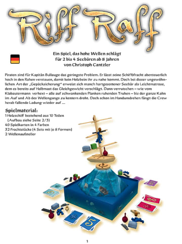 Familienspiel "Riff Raff" - ab 8 Jahren