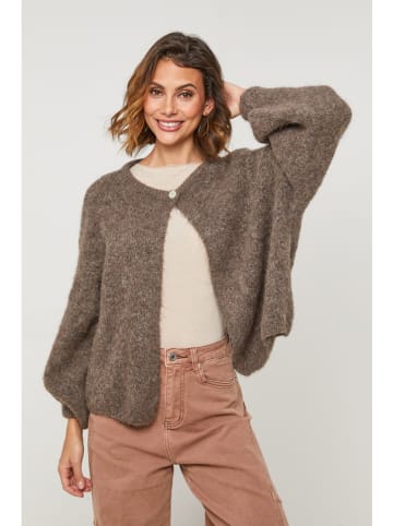 Cardigan "Jade" in Braun