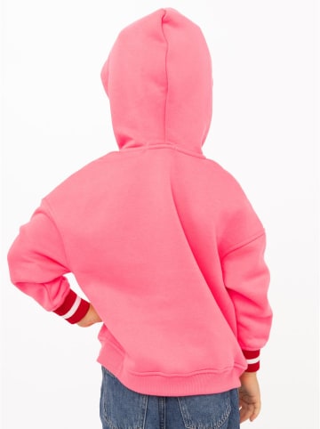 Sweatjacke "Très Bien" in Pink