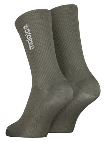 Skarpety sportowe "EmsM." w kolorze khaki