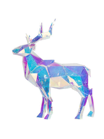 LED-Dekofigur in Blau/ Lila - (B)75 x (H)90 x (T)25 cm